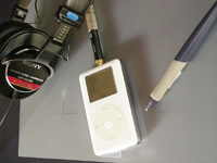 iPod(A1059)、SONY MDR-CD900ST、WACOM Intuos2(XD-0912-U)